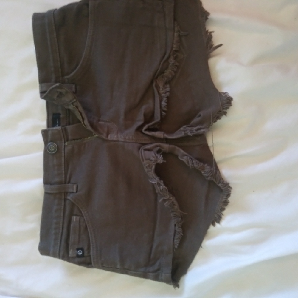 Army green shorts